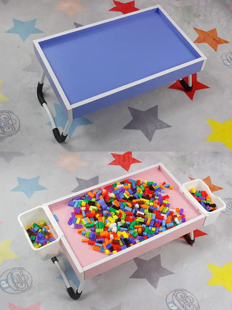 

Small building blocks children's table home multi-function toy puzzle game table kindergarten early education sand table folding