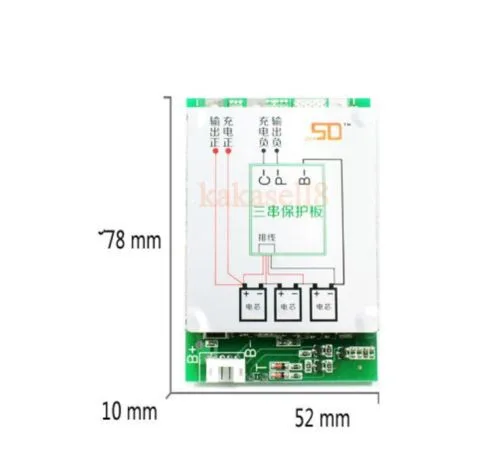 3 S литий-ионная литиевая Батарея пакет 18650 выравнивания Зарядное Устройство Защиты доска 120A