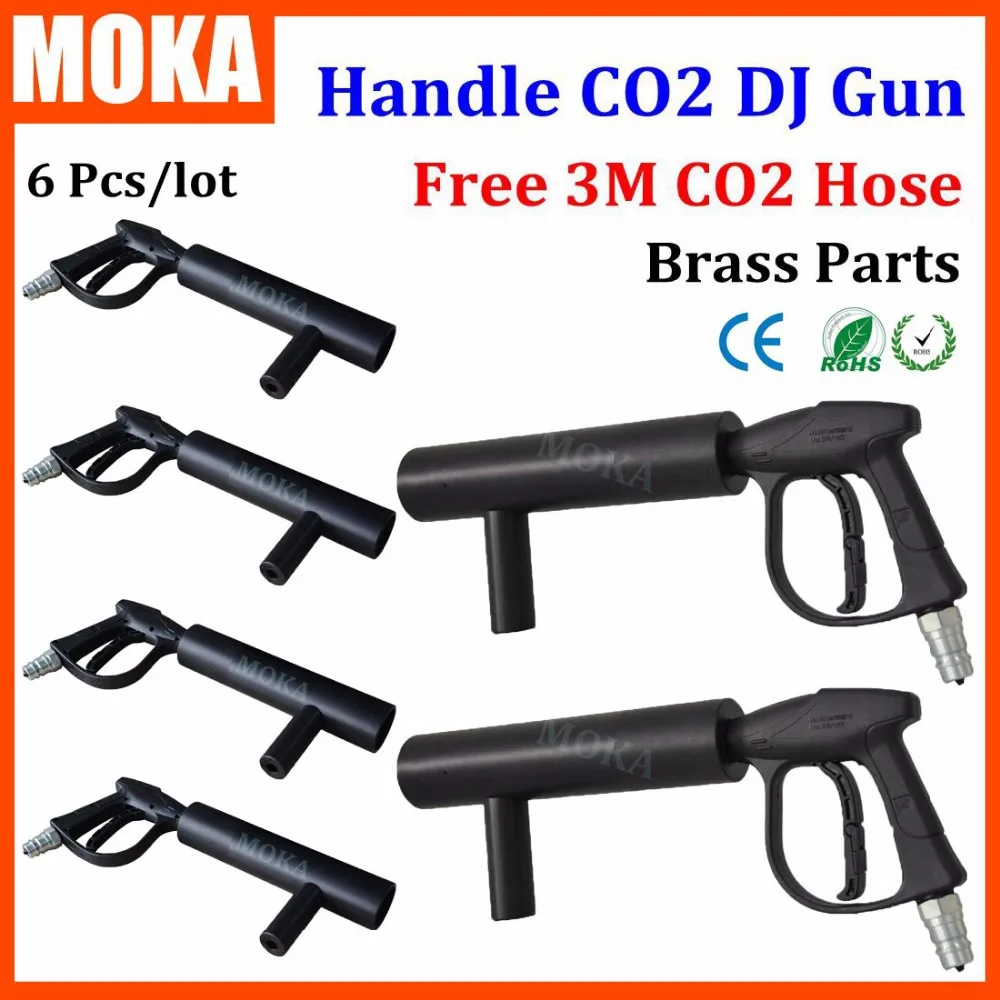 6PCS/lot Cryo Gun CO2 Blaster Gun Handheld Special Effects Night Club