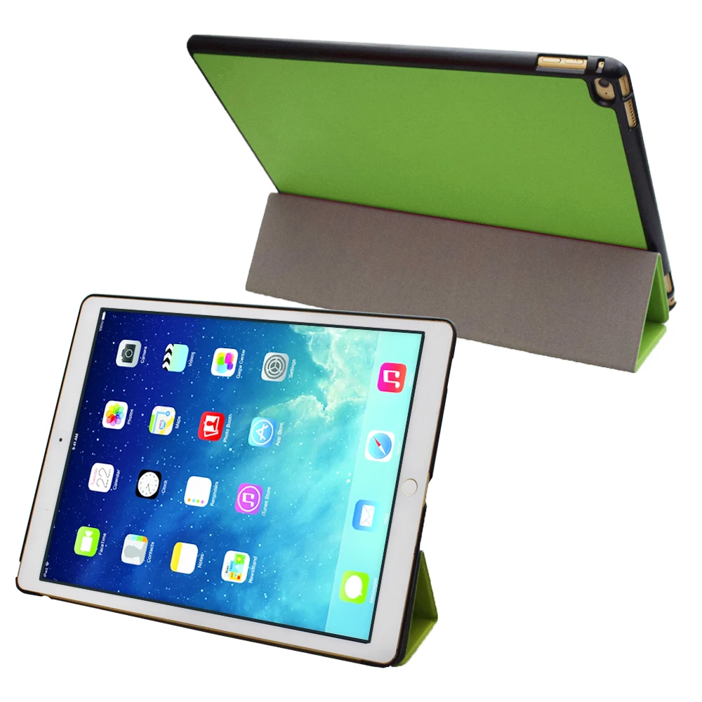 Ultra slim smartshell pu leather cover case stand for 2015 apple ipad