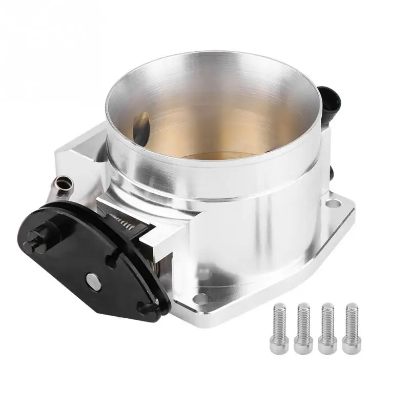 

Aluminum Alloy 102mm Throttle Body Throttle Position Sensor Universal (Silver)