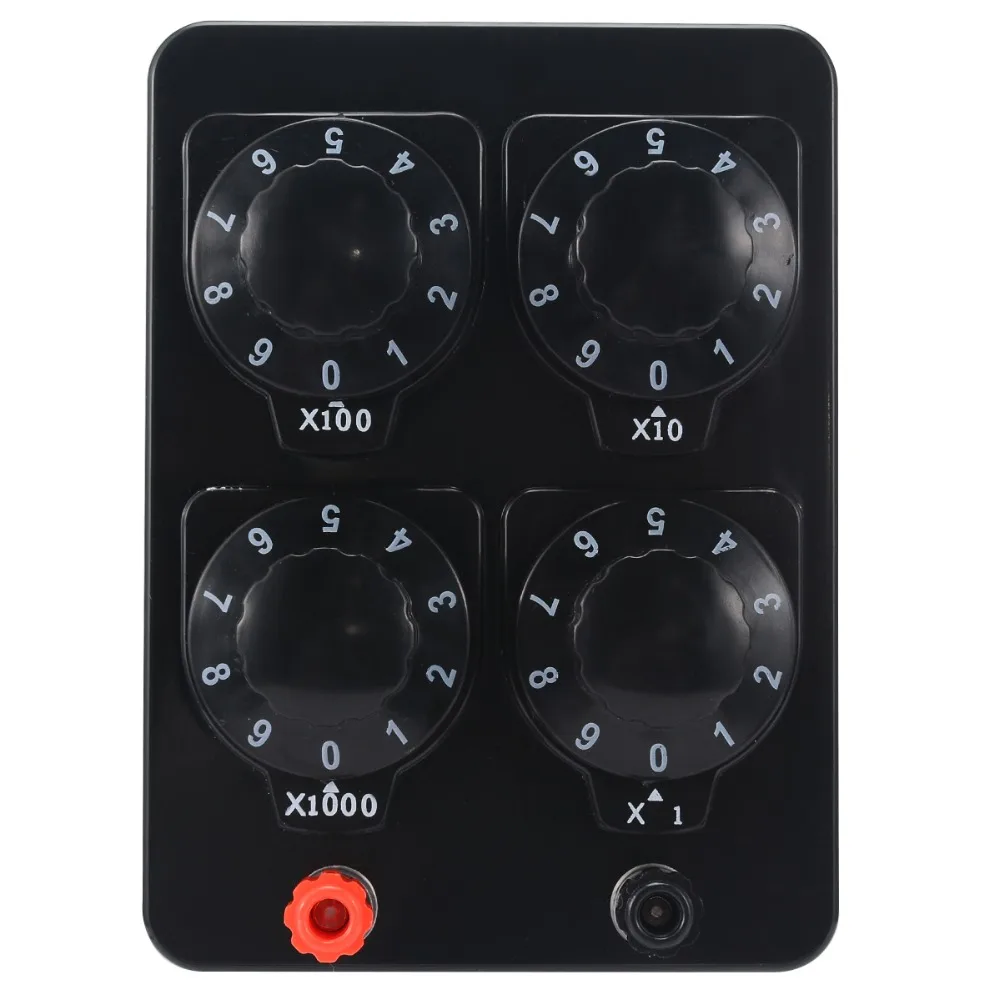 Plastic J2362 Variable Decade Resistor Resistance Box 0 9999 ohm For