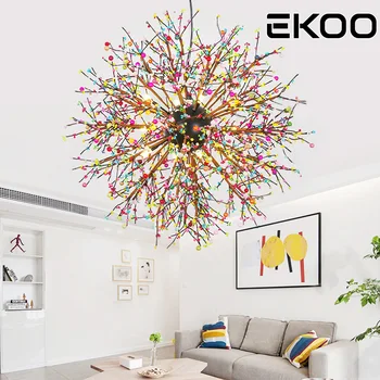 

EKOO G9 Dandelion Fireworks Chandelier LED Lighting Lamp for Hallway Bedroom Living Room and more