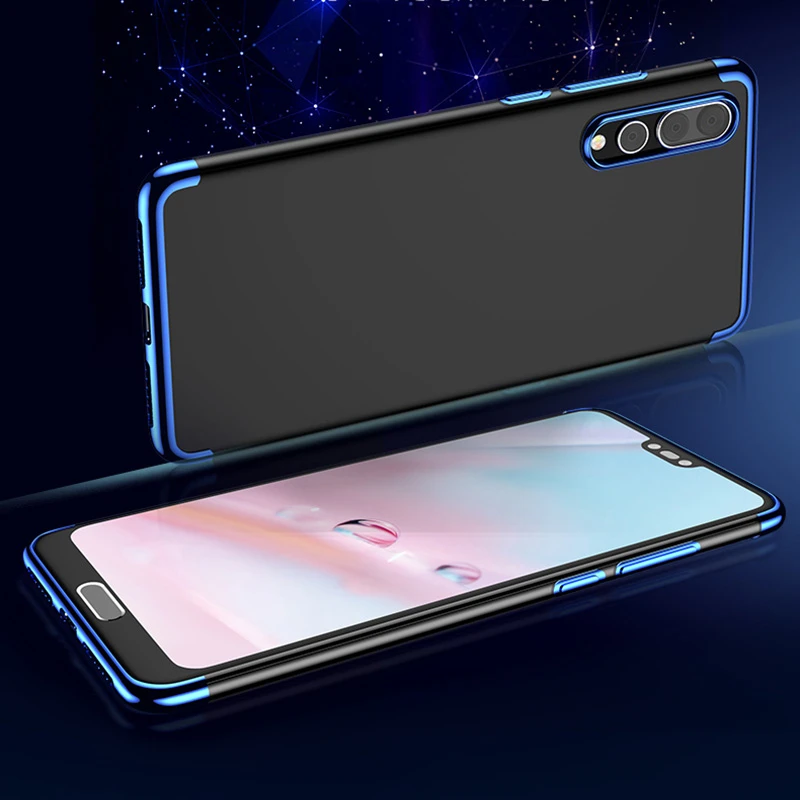 Ultra thin soft TPU Transparent Plating Phone Case For HUAWEI P20 Pro P20 Lite P10 Plus P9 Honor 9 V10 Mate 8 9 10 Pro Cover (3)