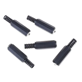 

ZLinKJ 5PCS 3.5mm Male Aux Audio Jack Plug to USB Female Stereo Audio Converter Cord Car MP3 Cable Adapter