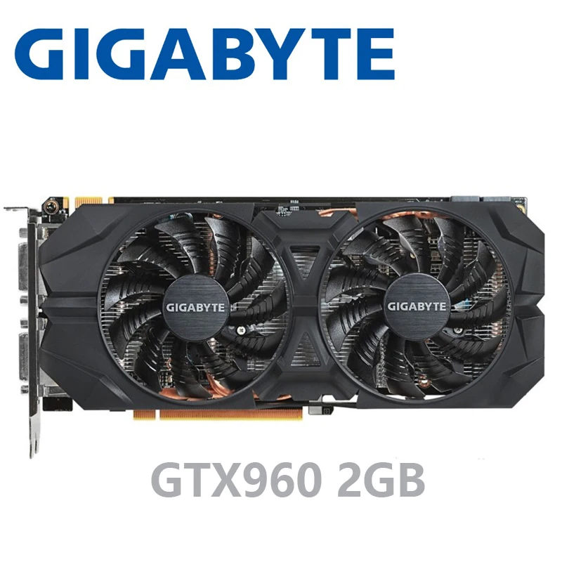 Видеокарты Gigabyte GTX-960-OC-2GB GT960 GTX960 2G D5 DDR5 128 Bit nVIDIA для настольных ПК PCI Express 3,0