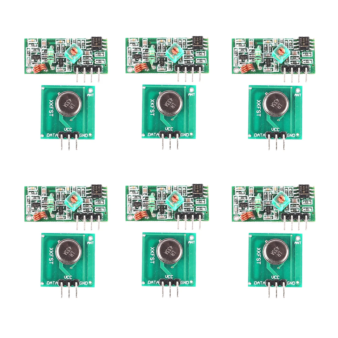 Module émetteur sans fil MODIKER 6 pièces haute technologie 433mHz pour récepteur de décodage MCU pour bras Arduino MCU sans fil Programmable
