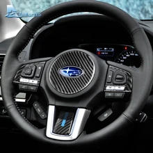Velocità per Subaru Forester Accessori 2016 2017 2018 In Fibra di Carbonio Interni Auto Adesivi Volante Coperture Decorazione Assetto