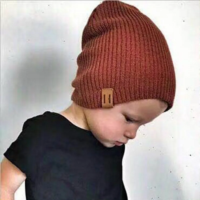 

Baby Toddler Kids Girls Boys Winter Hat Soft Warm Beanie Cap Elasticity Knit Hats Children Casual Ear Warmer Cap bonnet