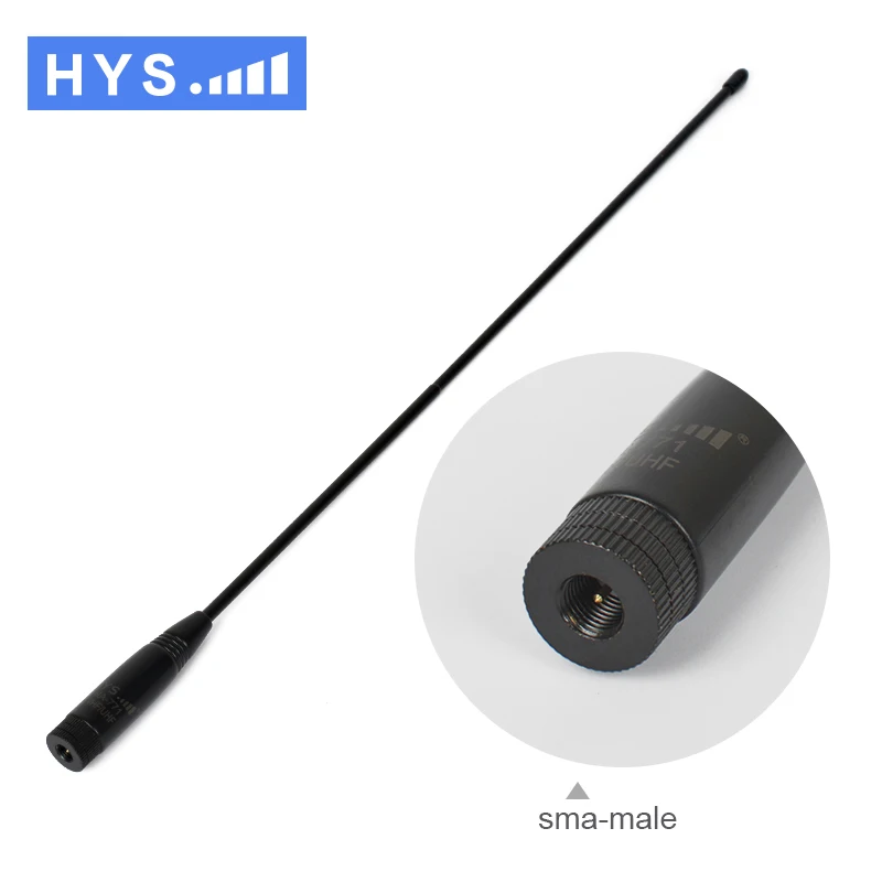 HYS 2 шт. NA-771 антенна двухдиапазонный VHF/UHF 144/430 мГц sma-мале портативной рации антенны