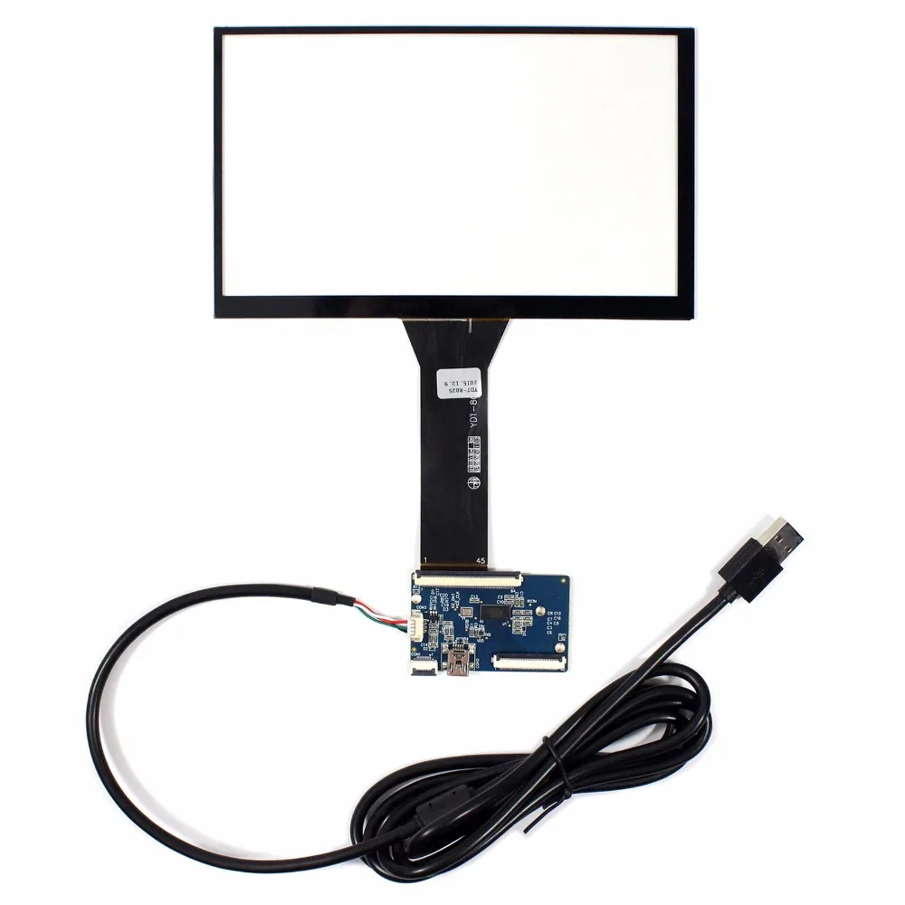 7" Capacitive Touch Screen+USB Controller For 800x480 AT070TN92 LCD