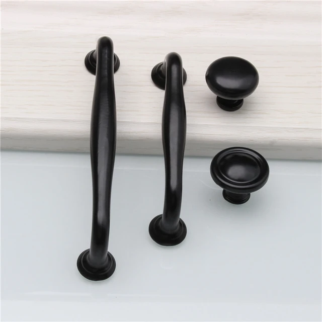 Best Offers Durable Black Aluminum Alloy Door Handle Drawer Kitchen Cupboard Cabinet Drawer Pull Knobs for Furniture Hardware with Screws Best Offers Durable Black Aluminum Alloy Door Handle Drawer Kitchen Cupboard Cabinet Drawer Pull Knobs for Furniture Hardware with Screws