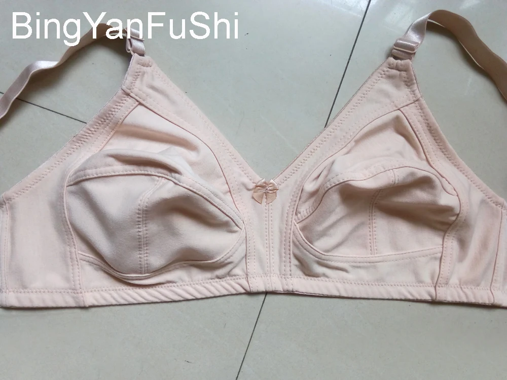 White cotton bra big bust 85 90 95 100 105 110 115 C D DD E F G cup bras for women comfortable seamless push up bra  C01 bra and underwear set