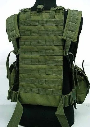 Airsoft Molle столовая гидратация боевой жилет тактический зеленый военный жилет