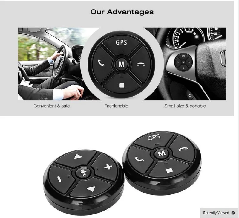 Универсальный Автомобильный руль управления ключ для стерео проигрывателя музыки беспроводной DVD gps навигационные кнопки Черный Радио пульт дистанционного управления