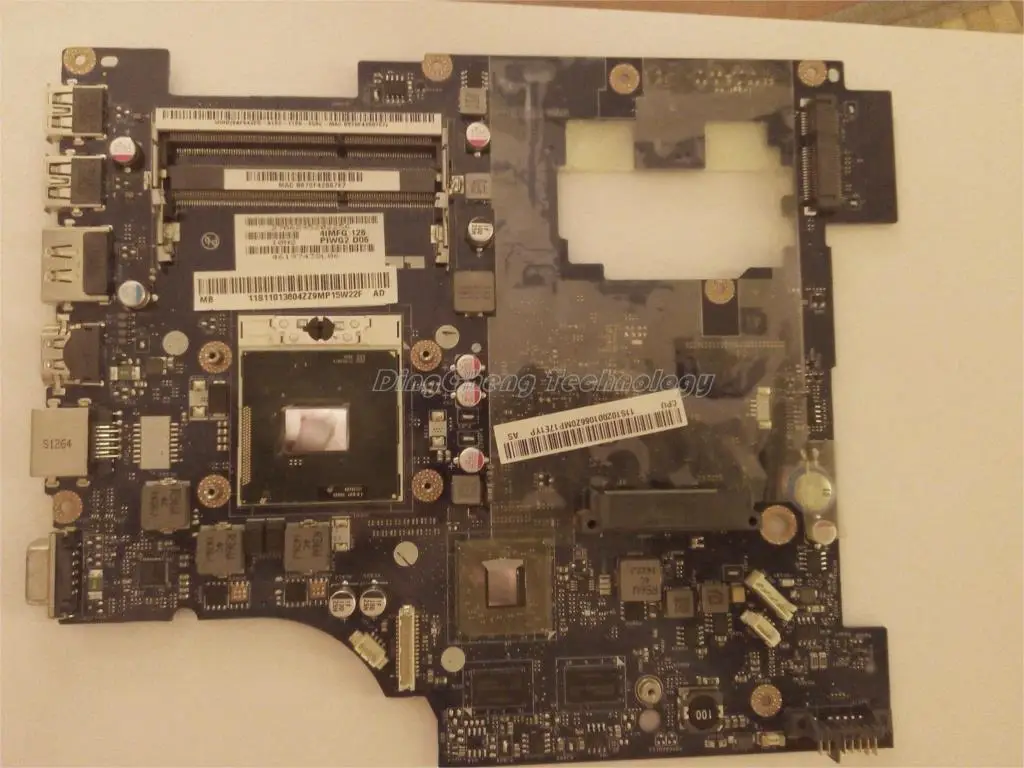 

Laptop Motherboard for Lenovo G570 LA-6753P HM65 DDR3 non-integrated graphics card without HDMI