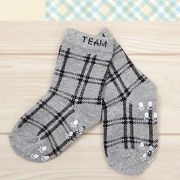 

3 Colors 1pair Baby Child Boy Girl Kid Newborn Winter Plaid Socks Warm Soft Socks 0-3Y