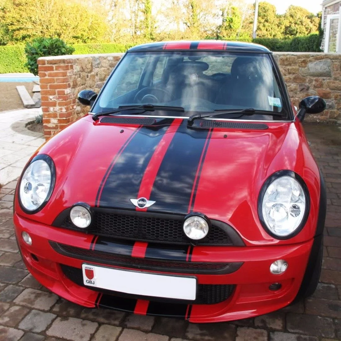 Stripe Kit Sticker Graphic Decal for Mini Cooper S Panel Headlight Door Handle