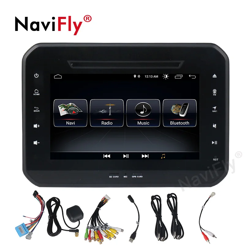 Clearance Navifly Android 8.1 Car Multimedia DVD Player GPS Navigation Stereo Radio For Suzuki IGNIS 2017 2018 Quad core Tap Recorder HD 1