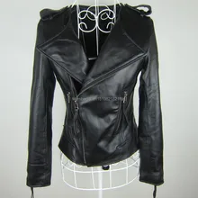 Factory2018весенняя тонкая короткая Дизайнерская одежда из натуральной кожи, женские короткие куртки из овечьей кожи с круглым вырезом, верхняя одежда