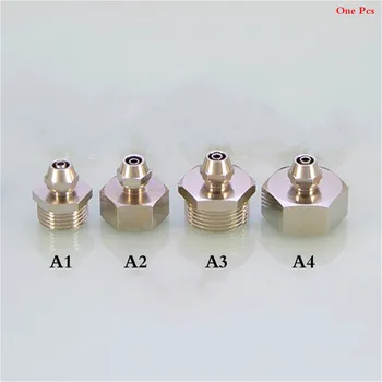 

Pneumatic quick Connector 1/2" 3/4" Male Female Thread to 1/4" Tube Brass Nickel Plated Pneumatic Quick Coupling Pipe Fittings