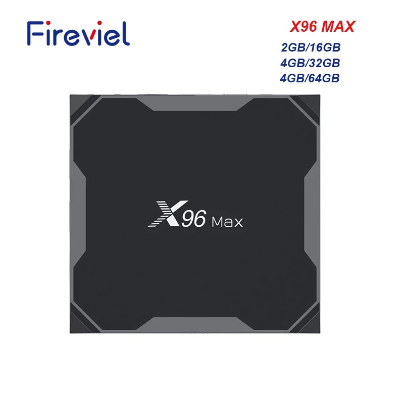 ТВ приставка X96 Max для Smart TV Android 8 1 четырехъядерный процессор Amlogic S905X2 Wi Fi 2 4G/5 8G