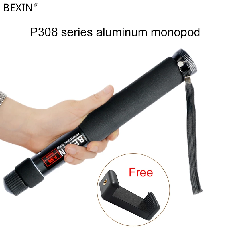

BEXIN Aluminum Professional Travel Extendable Telescopic Portable Lightweight Handheld unipod Monopod for Digital SLR camera