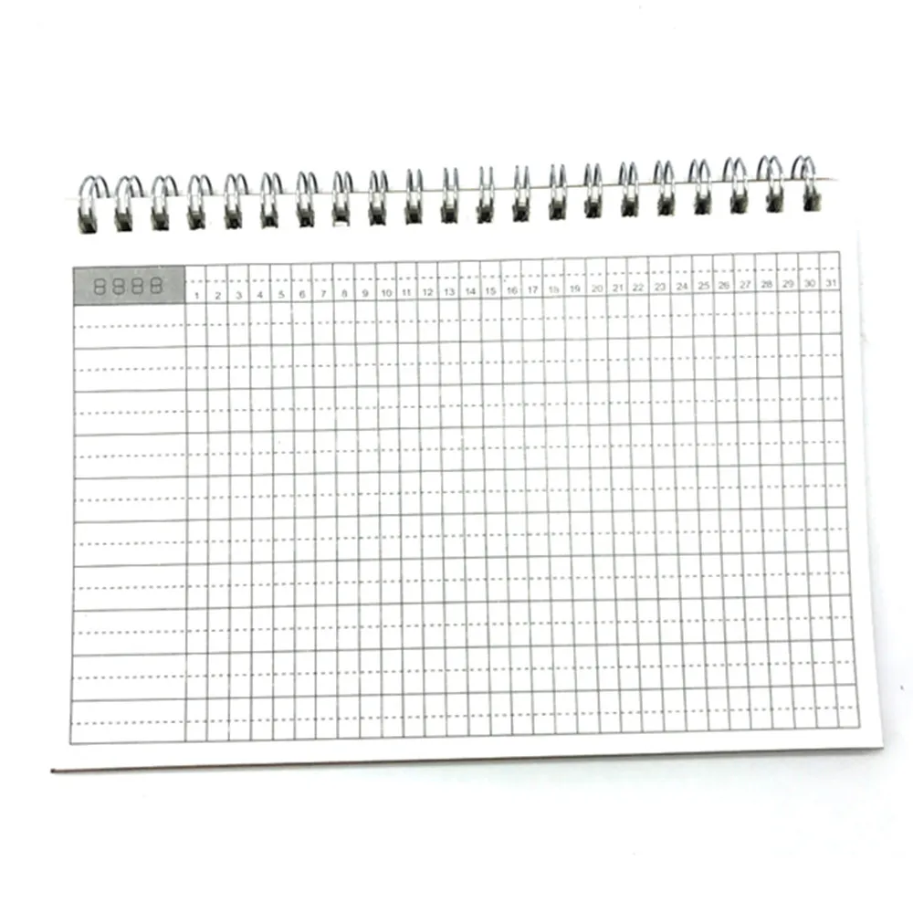 Дневник ежедневно еженедельно ежемесячно для планирования расписания Тетрадь повестки дня расписание To Do List крафт Бумага крышка - Цвет: Monthly Planner