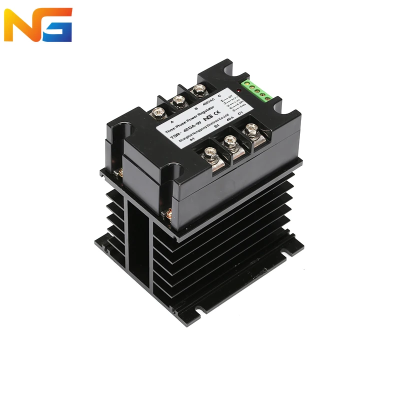 

NG TSR-40DA-W voltage regulator module 4-20mA three phase SCR multiple control signal with radiator