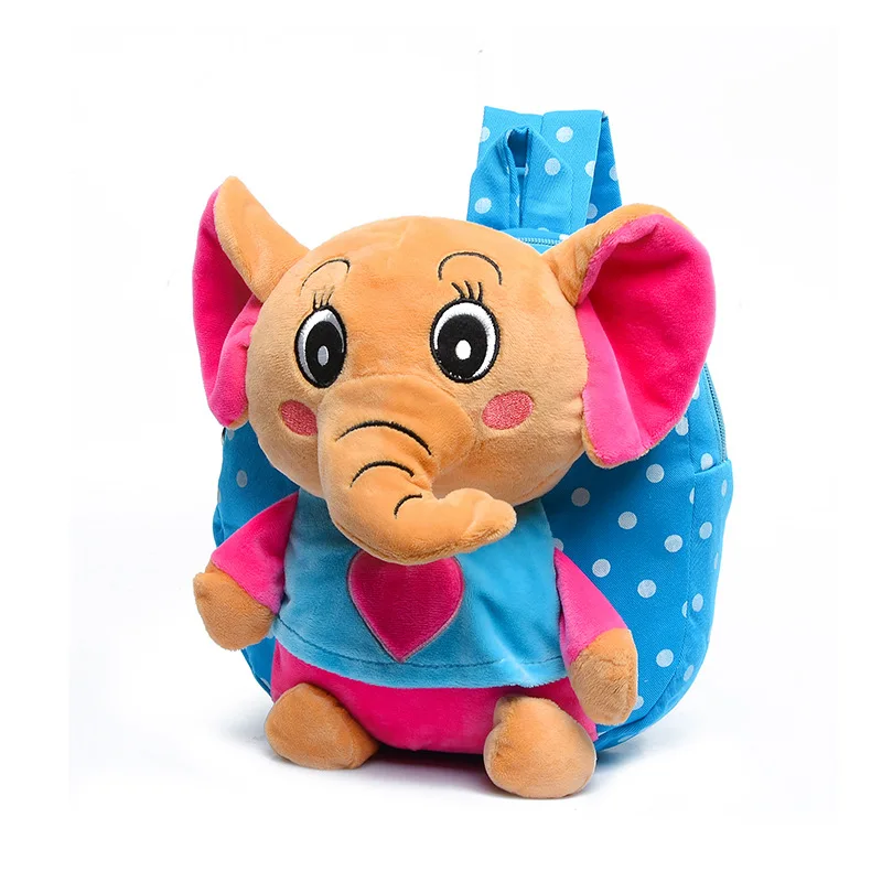 Cute cartoon toys small elephant backpacks children school bags