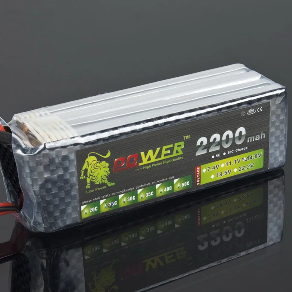 

Lipo Battery 4S 14.8v 2200mAh 35C LION POWER Battery RC Helicopter RC Car Boat Quadcopter Remote Control Toys Li-Polymer Battey