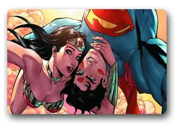 

Custom Justice League Doormat Bedroom Coussin Wonder Woman Mat Superman Carpets DC Bathroom Rugs Christmas Decoration #D-185#
