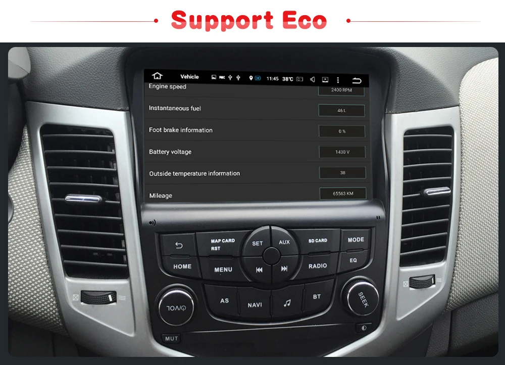 Discount 1 din Car Radio Android 9.0 GPS Navi for Chevrolet Cruze Multimedia 2009 2010 2011 2012 Auto stereo Head unit Car MP4 3