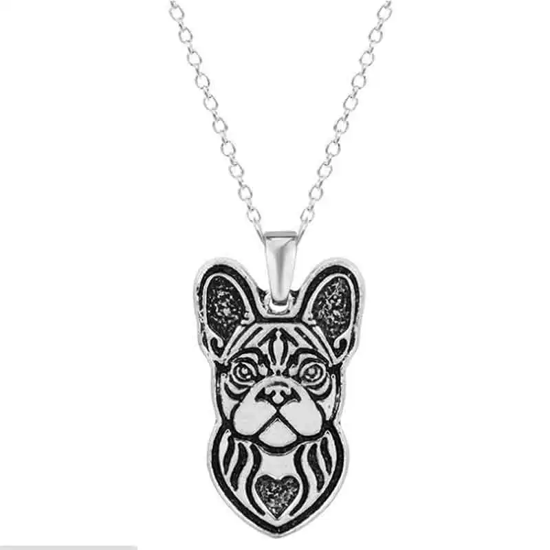 10pcs French Bulldog Pendant Necklaces Frenchie Dog Boho Chic New Design Wholesale Animal