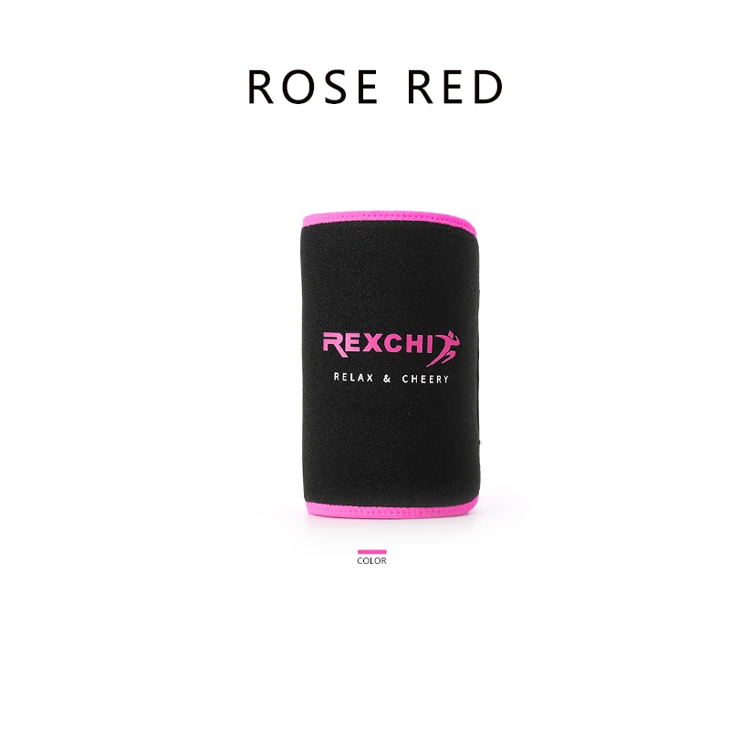 REXCHI спортивный пояс для триммера, тонкий пояс для потери веса, пота, опора поясничной скобки, аксессуары для тренажерного зала, тяжелая атлетика, тренировка, фитнес - Цвет: Rose Red