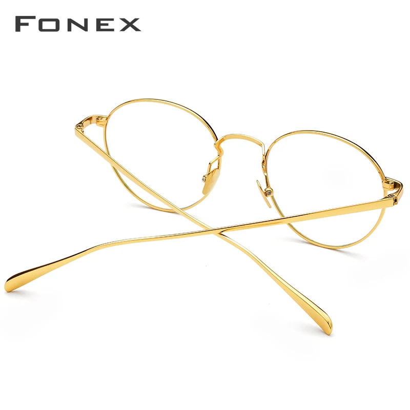 Оправа для очков из чистого титана, мужские винтажные круглые очки для близорукости, оптические оправы для очков по рецепту, женские ретро овальные очки 893