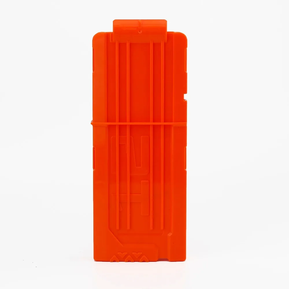12 Reload Clip Magazines Round Darts Replacement Plastic Magazines Toy Gun Soft Bullet Clip Orange For Nerf N-Strike