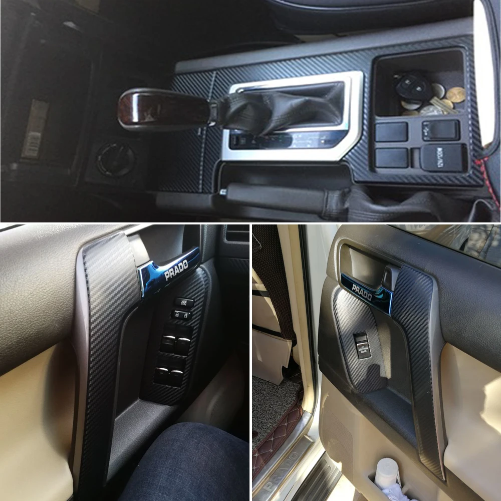 Для Toyota Land Cruiser Prado внутренняя Центральная панель управления дверная ручка 5D