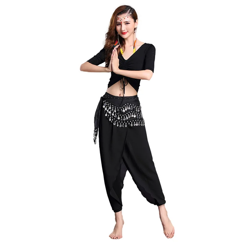 Belly dance clothing Modal cotton three piece suit belly dance practice clothes 2018 new dance