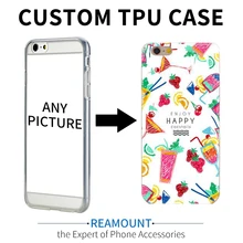 100 шт. персонализированные пользовательские Дизайн DIY TPU чехол для iPhone 6 6S 6 Plus 6S плюс 5 5S 7 7 плюс Индивидуальные прозрачная крышка клетки