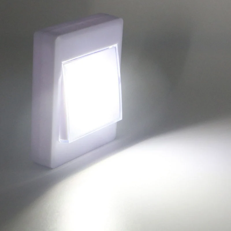 3W COB LED Wall Switch Wireless Closet Cordless Dimmable Night Light
