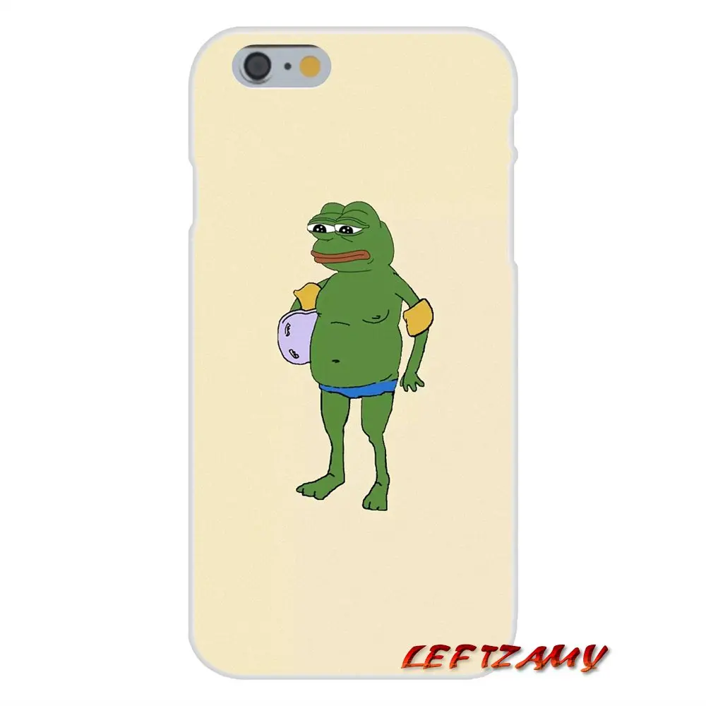 Аксессуары для телефона Чехлы лягушка меме Пепе iPhone X XR XS MAX 4 4S 5 5S 5C SE 6 6S 7 8 Plus ipod touch