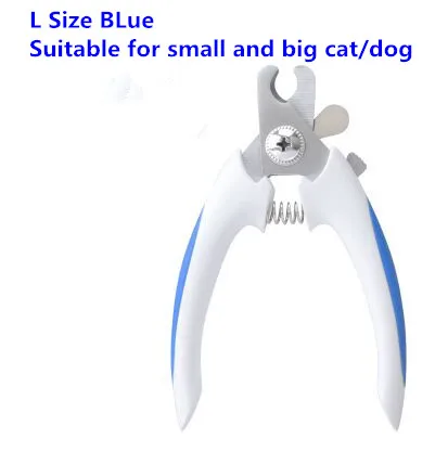 Профессиональные кусачки для когтей собак Носовые Ножницы Триммер для мелких больших собак кошек товары для ухода за животными 2 размера 6 цветов D283 - Цвет: L Size