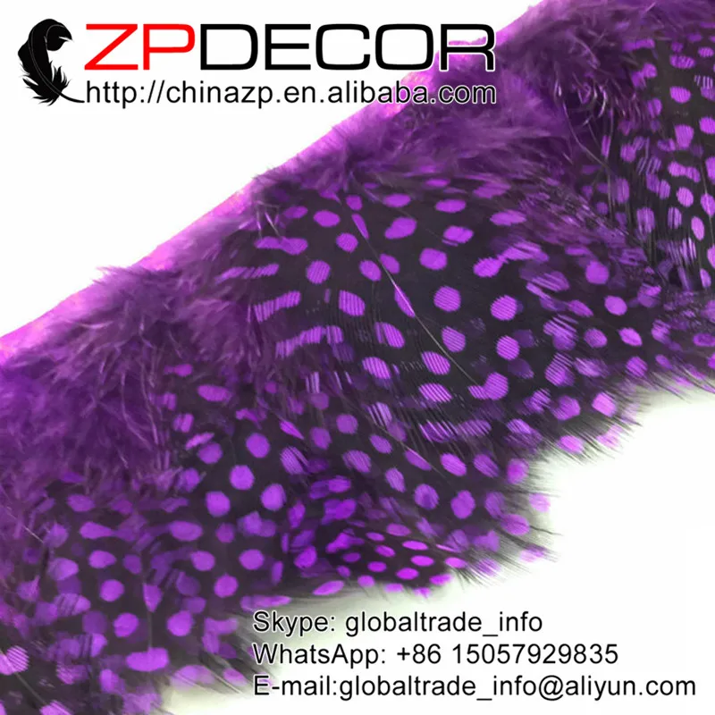 Dyed Brown Guinea Hen Pheasant Feather Pad US Seller