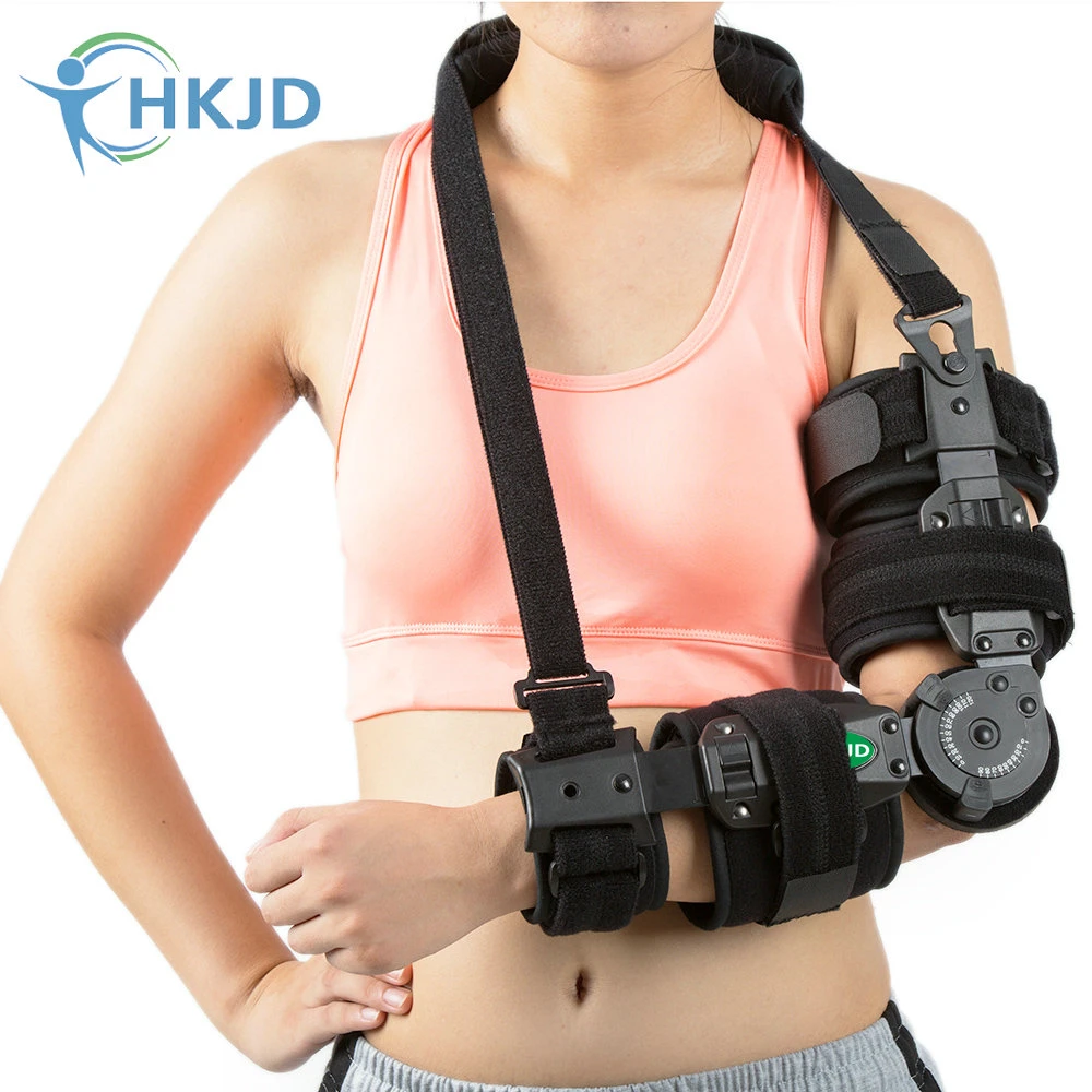 Health Care Medical Arm Brace Angle Adjustable Hinge Elbow Support