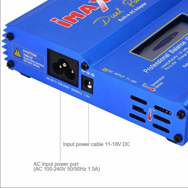 80 Вт IMAX B6AC RC Баланс Lipo зарядное устройство B6 AC Nimh Nicd литиевая батарея+ EU/US/UK/AU разъем питания провод