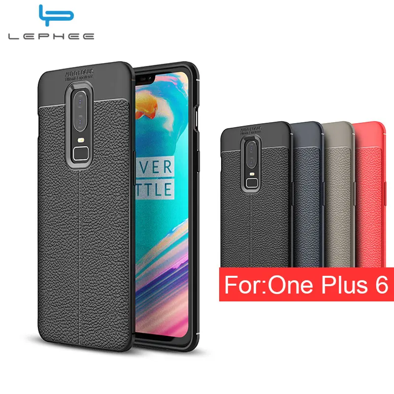 LEPHEE Luxury Silicone TPU Cover For Oneplus 6 Case 360 Body Full Protection Phone Oneplus6 A6000 6.28 inch |