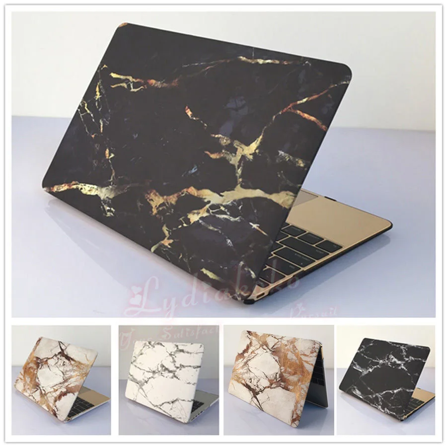 5 Colors Marble Matte Hard Case Cover for Macbook Air Pro 11 12 13 15 Laptop Bag Free Shipping
