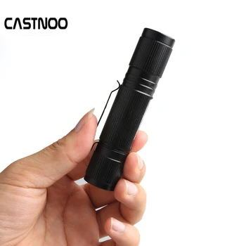 

Hiking Camping Outdoor Waterproof Torch 1200LM Mini 85x15 mm Q5 LED Flashlight AA Battery Black Torch Focus Light