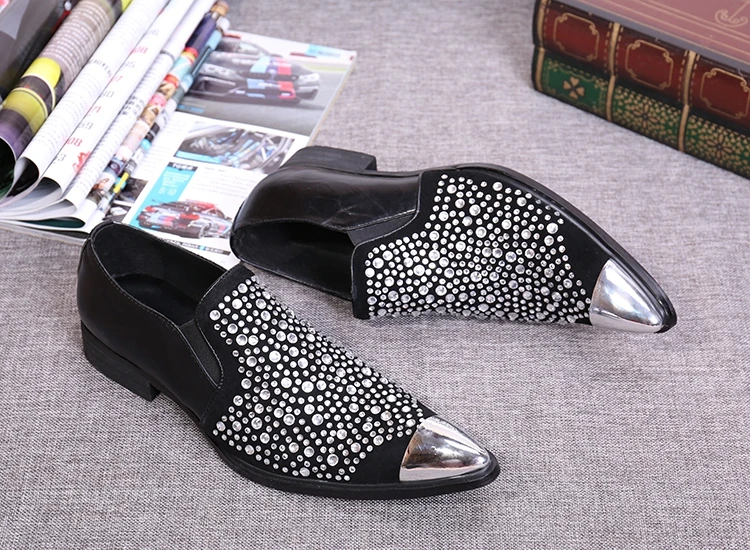 Freies Eisen Männer As as Verschiffen Schuhe Oxfords Strass schwarz Bräutigam Echtwildleder Shown Weiß Hohe Shown Hochzeit Für rot Qualität Kopf Sq607gwgx